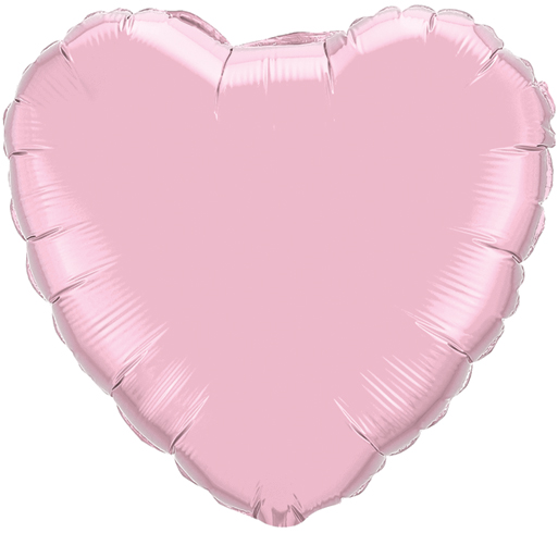 18" Pearl Pink Heart - Click Image to Close